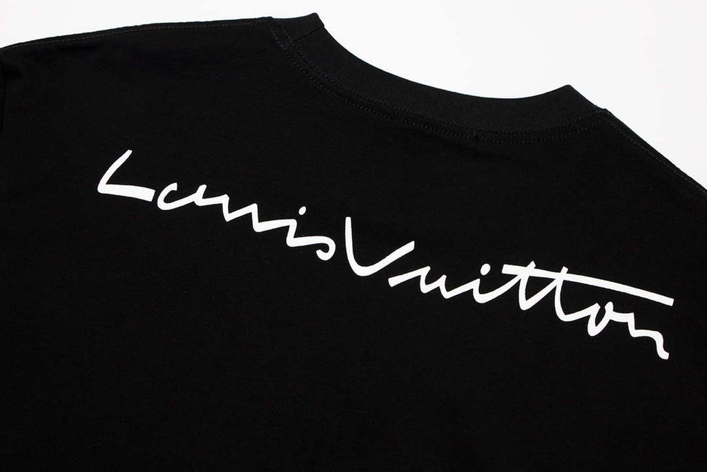 LV 1AAU5B Louis Vuitton Print Cotton Jersey Men Women's T-shirt L56208
