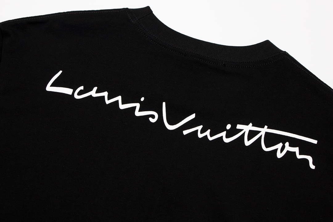 LV 1AAU5B Louis Vuitton Print Cotton Jersey Men Women's T-shirt L56208