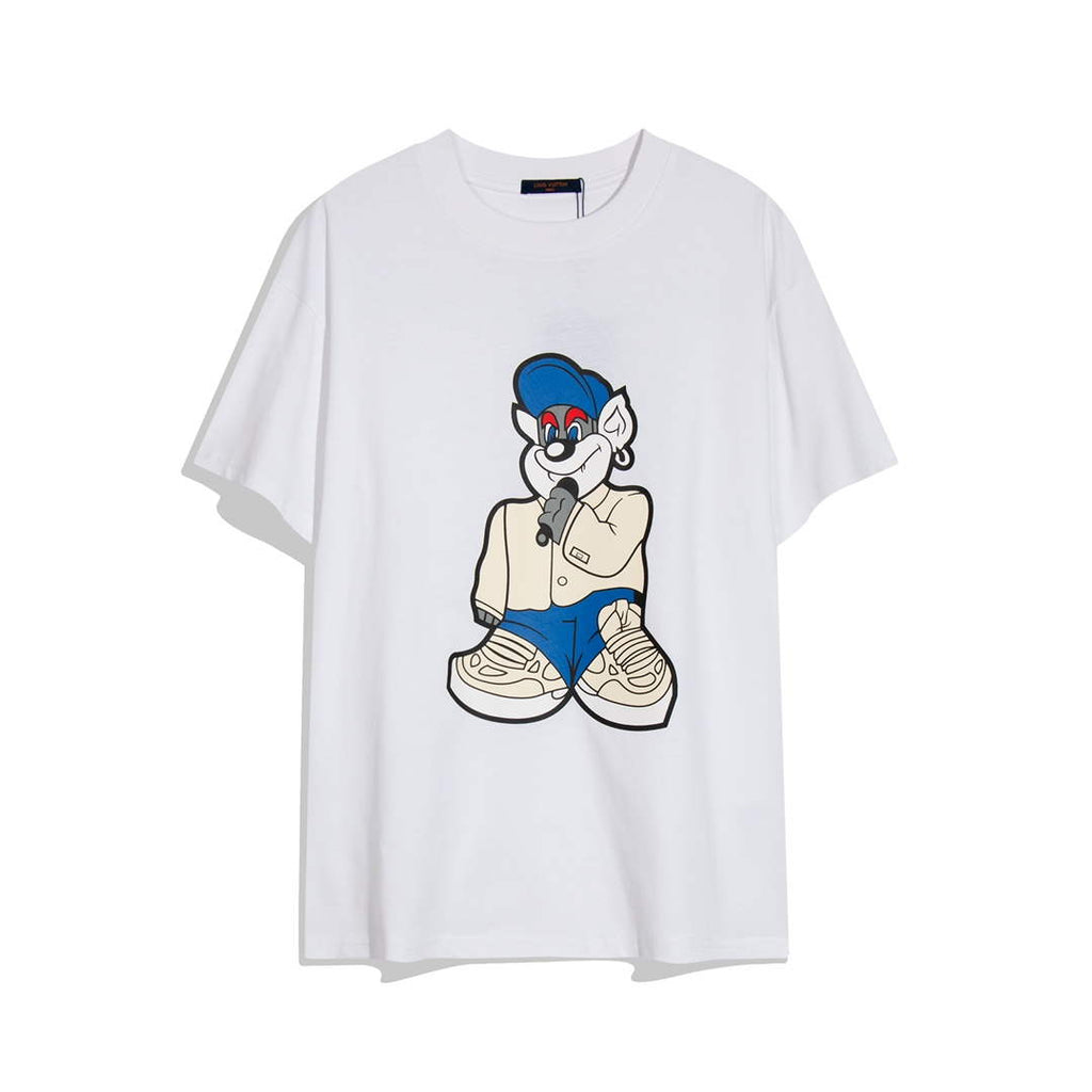 LV 1AAU5B Louis Vuitton Print Cotton Jersey Men Women's T-shirt L56209
