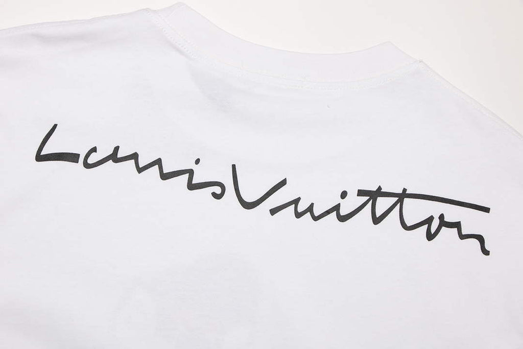 LV 1AAU5B Louis Vuitton Print Cotton Jersey Men Women's T-shirt L56209