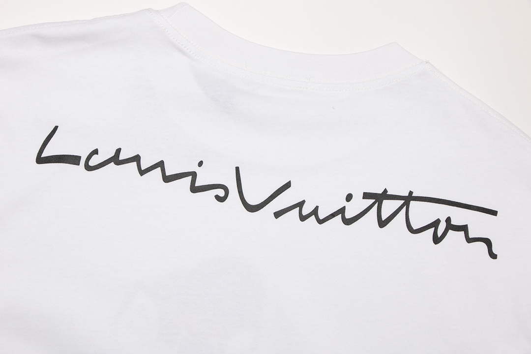 LV 1AAU5B Louis Vuitton Print Cotton Jersey Men Women's T-shirt L56209