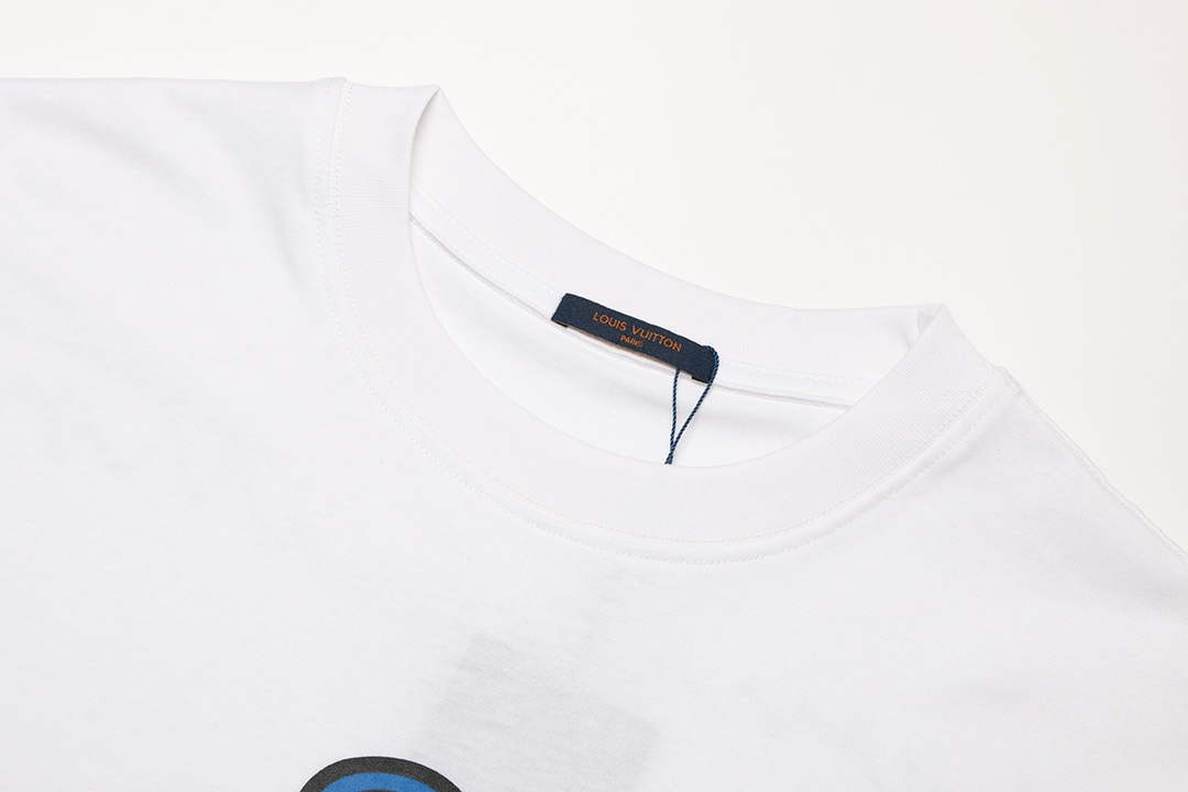 LV 1AAU5B Louis Vuitton Print Cotton Jersey Men Women's T-shirt L56209