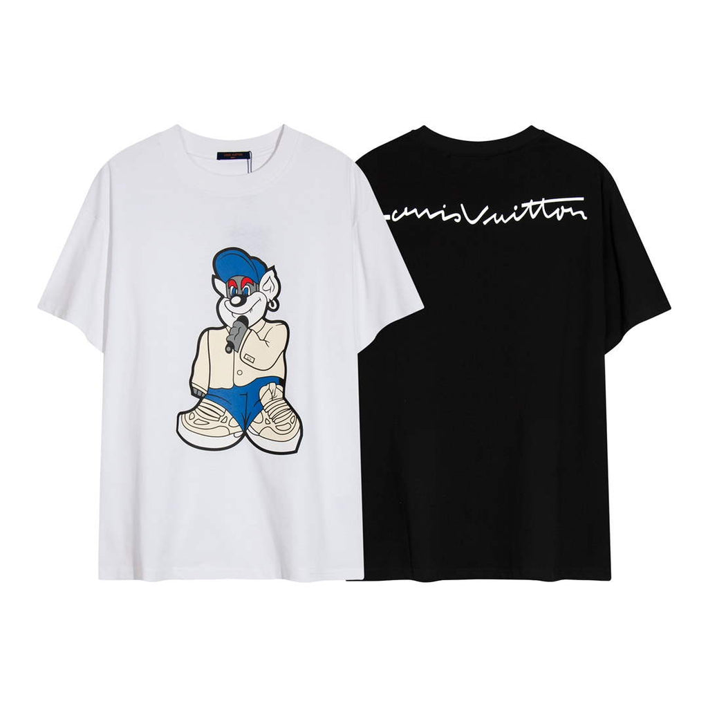LV 1AAU5B Louis Vuitton Print Cotton Jersey Men Women's T-shirt L56209