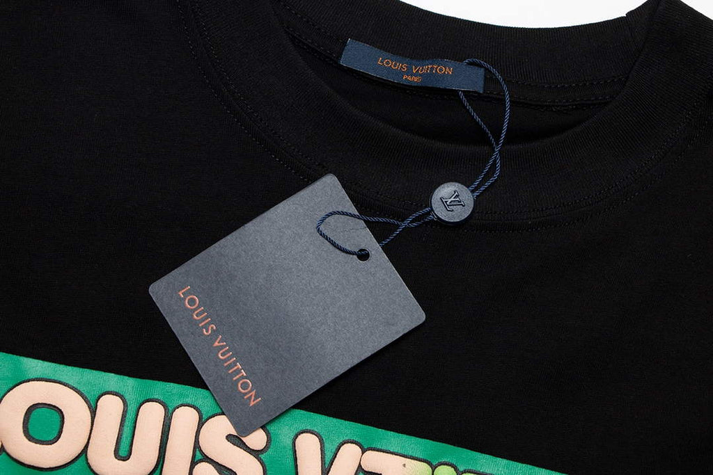LV 1AAU5B Louis Vuitton Print Cotton Jersey Men Women's T-shirt L56210
