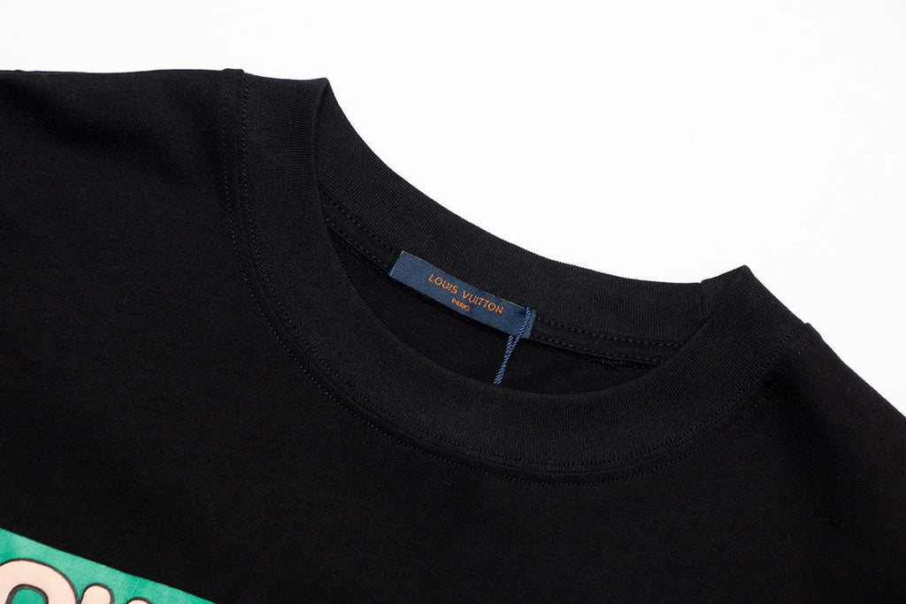 LV 1AAU5B Louis Vuitton Print Cotton Jersey Men Women's T-shirt L56210