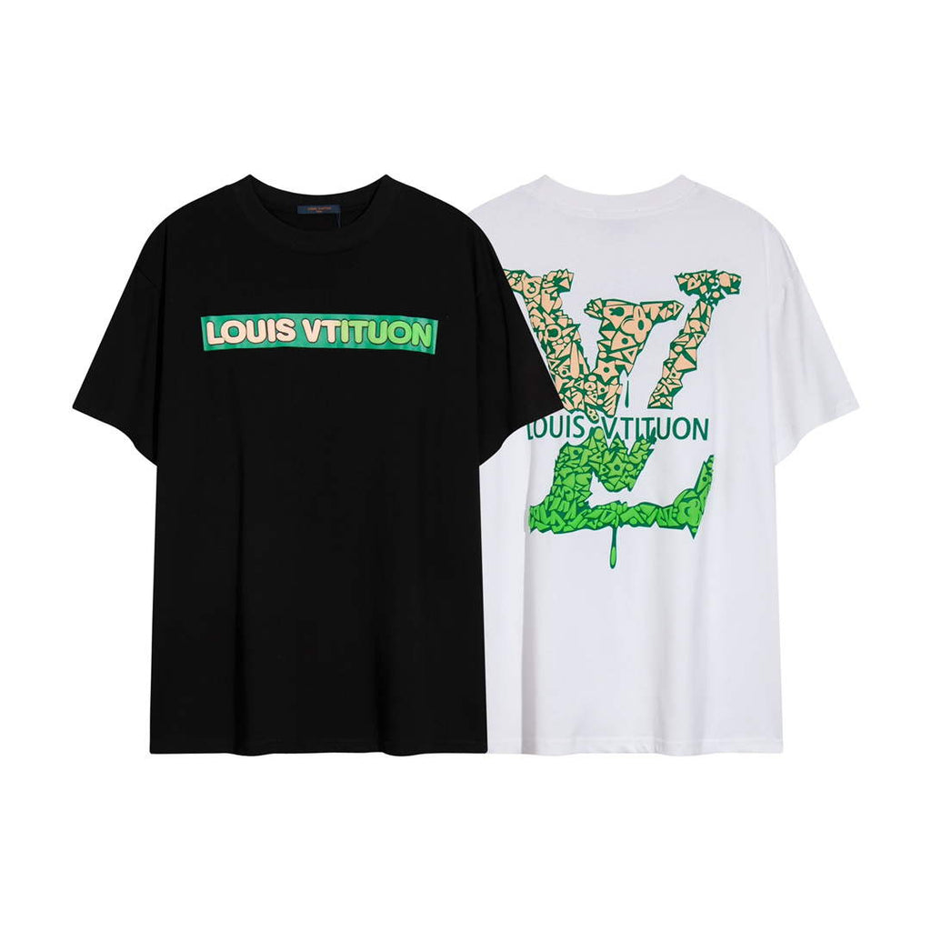 LV 1AAU5B Louis Vuitton Print Cotton Jersey Men Women's T-shirt L56210