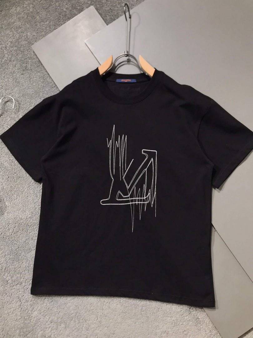 LV 1AAU5D Men's LV Frequency Graphic T-Shirt L66455