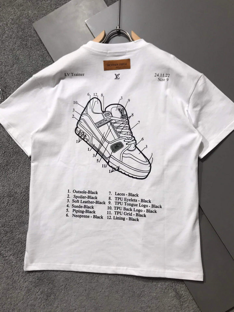 LV 1AAU5D Men's LV Frequency Graphic T-Shirt L66456