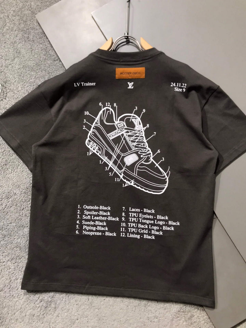 LV 1AAU5D Men's LV Frequency Graphic T-Shirt L66458