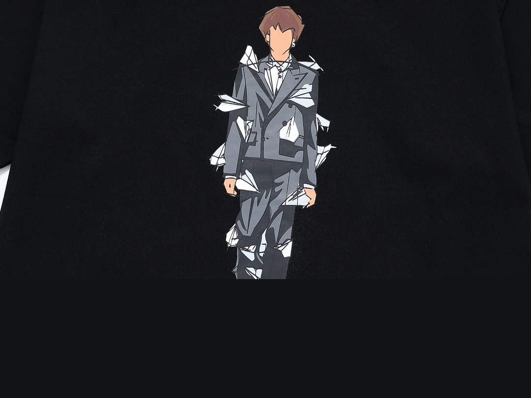LV 1AAU5D Men's Women's LV Frequency Graphic T-Shirt L66461