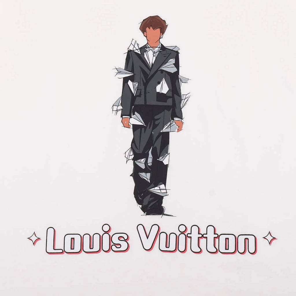 LV 1AAU5D Men's Women's LV Frequency Graphic T-Shirt L66462