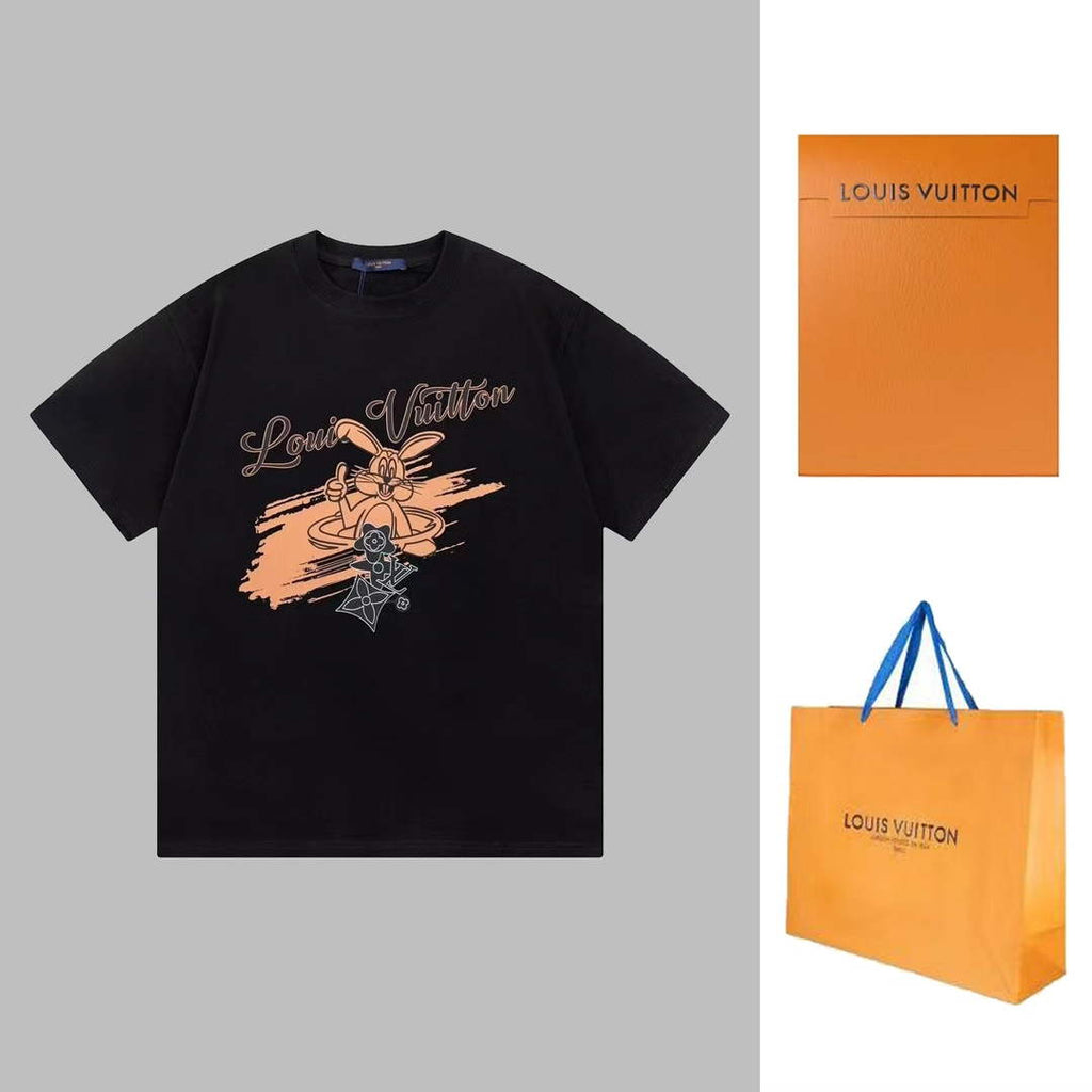 LV 1AAU5D Men's Women's LV Frequency Graphic T-Shirt L66463