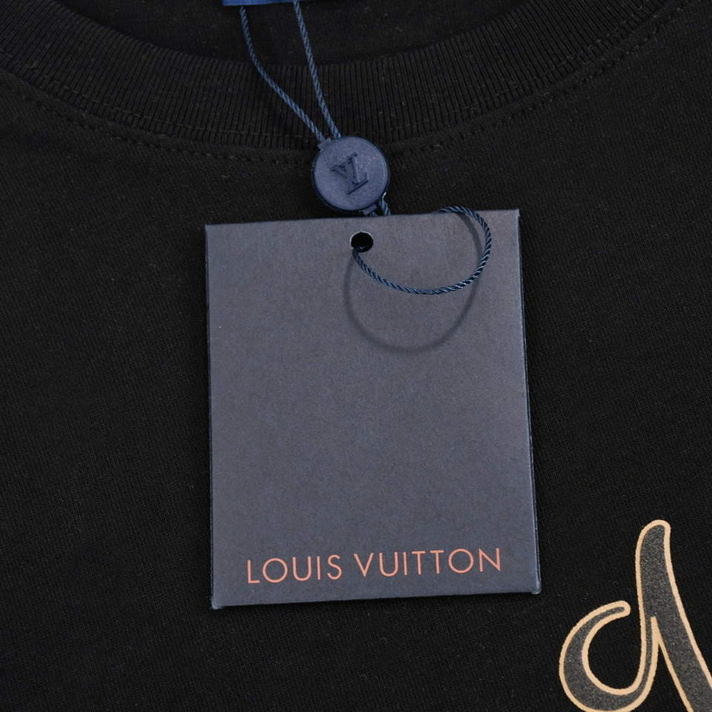 LV 1AAU5D Men's Women's LV Frequency Graphic T-Shirt L66463