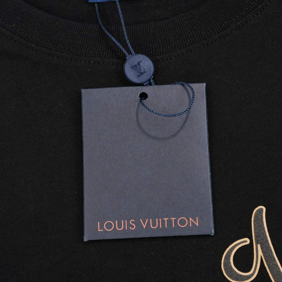LV 1AAU5D Men's Women's LV Frequency Graphic T-Shirt L66463