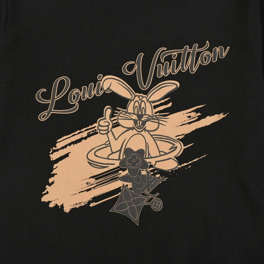 LV 1AAU5D Men's Women's LV Frequency Graphic T-Shirt L66463