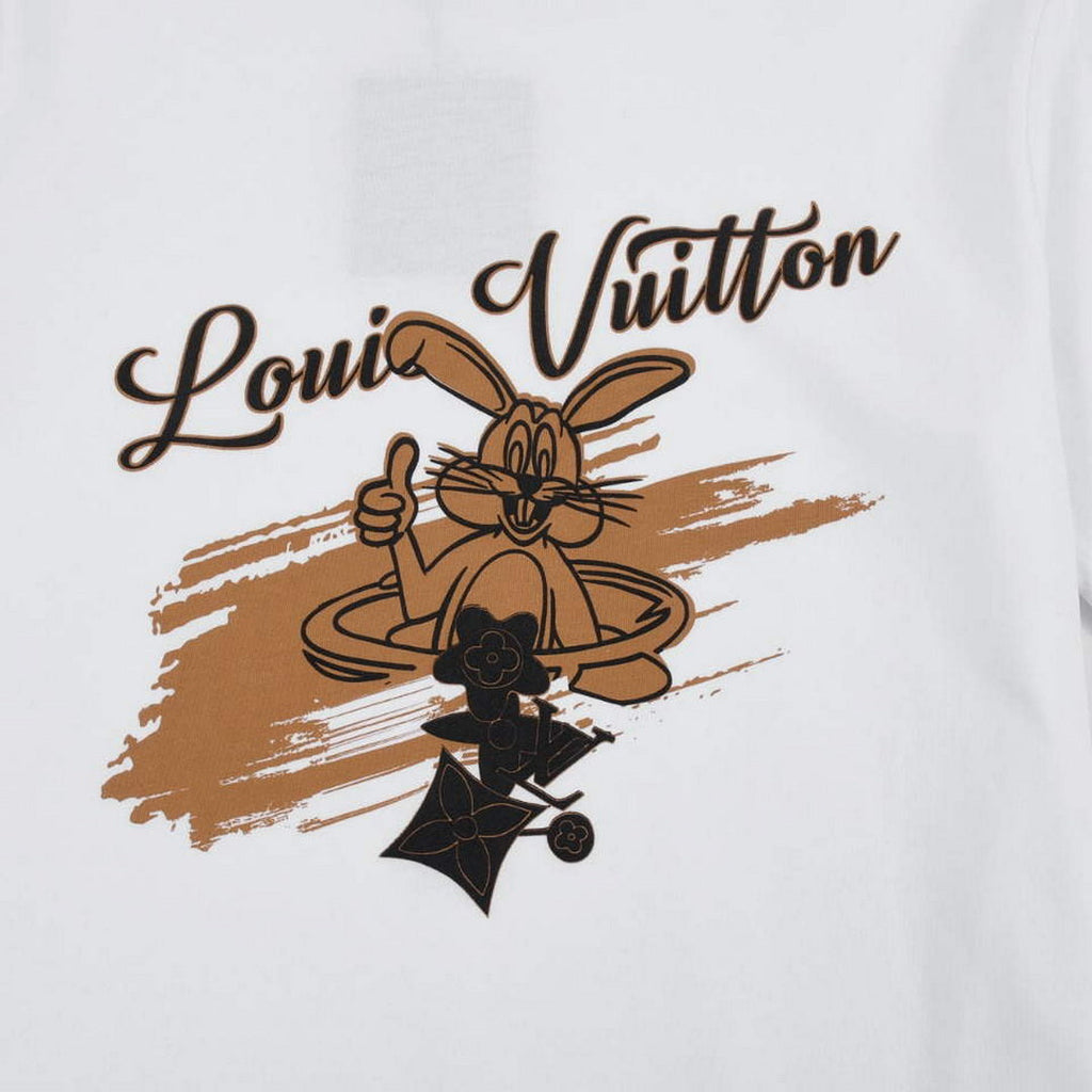 LV 1AAU5D Men's Women's LV Frequency Graphic T-Shirt L66464
