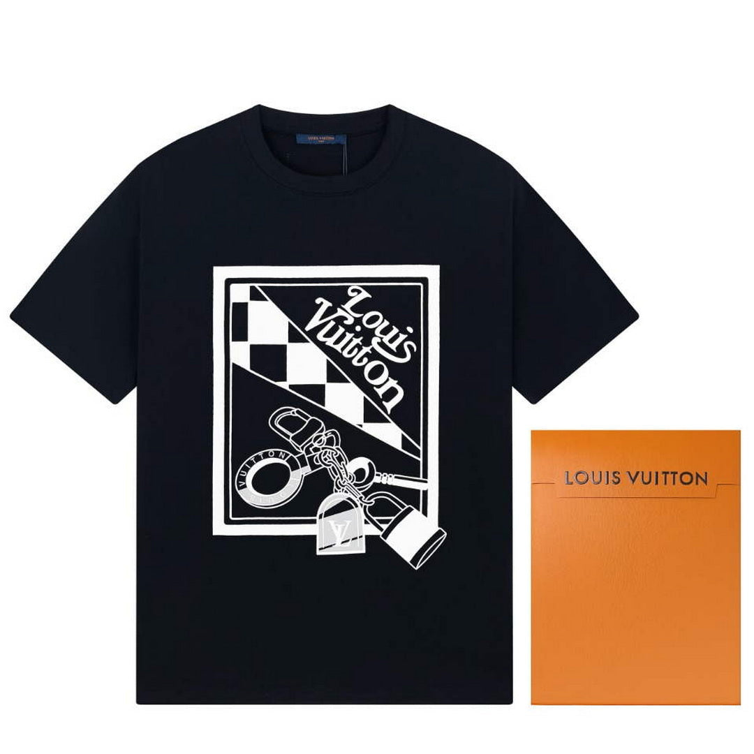 LV 1AAU5D Men's Women's LV Frequency Graphic T-Shirt L66465