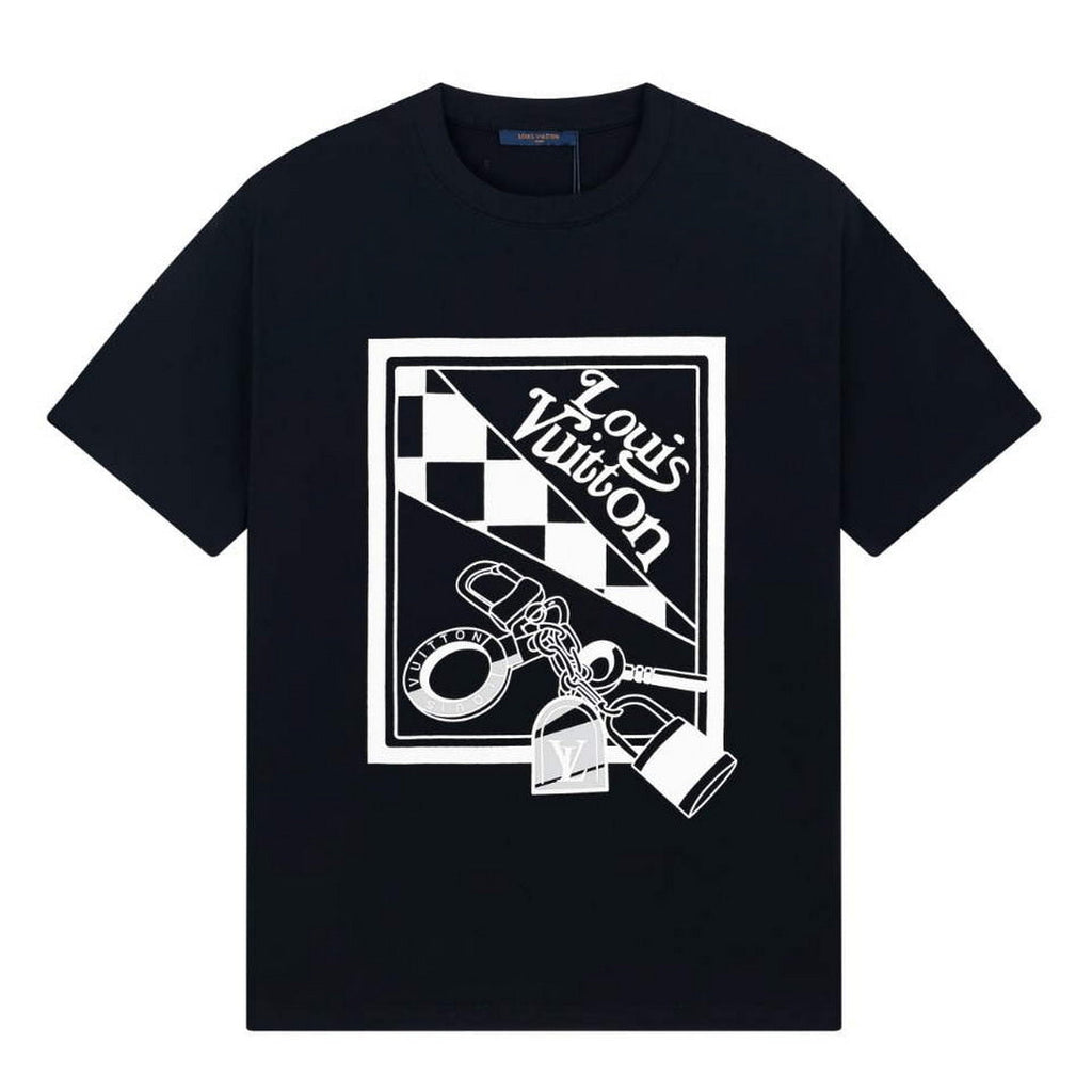 LV 1AAU5D Men's Women's LV Frequency Graphic T-Shirt L66465