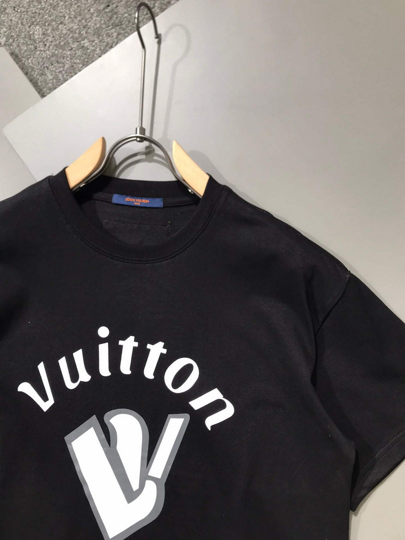LV 1AAU5D Men's Women's LV Frequency Graphic T-Shirt L66472
