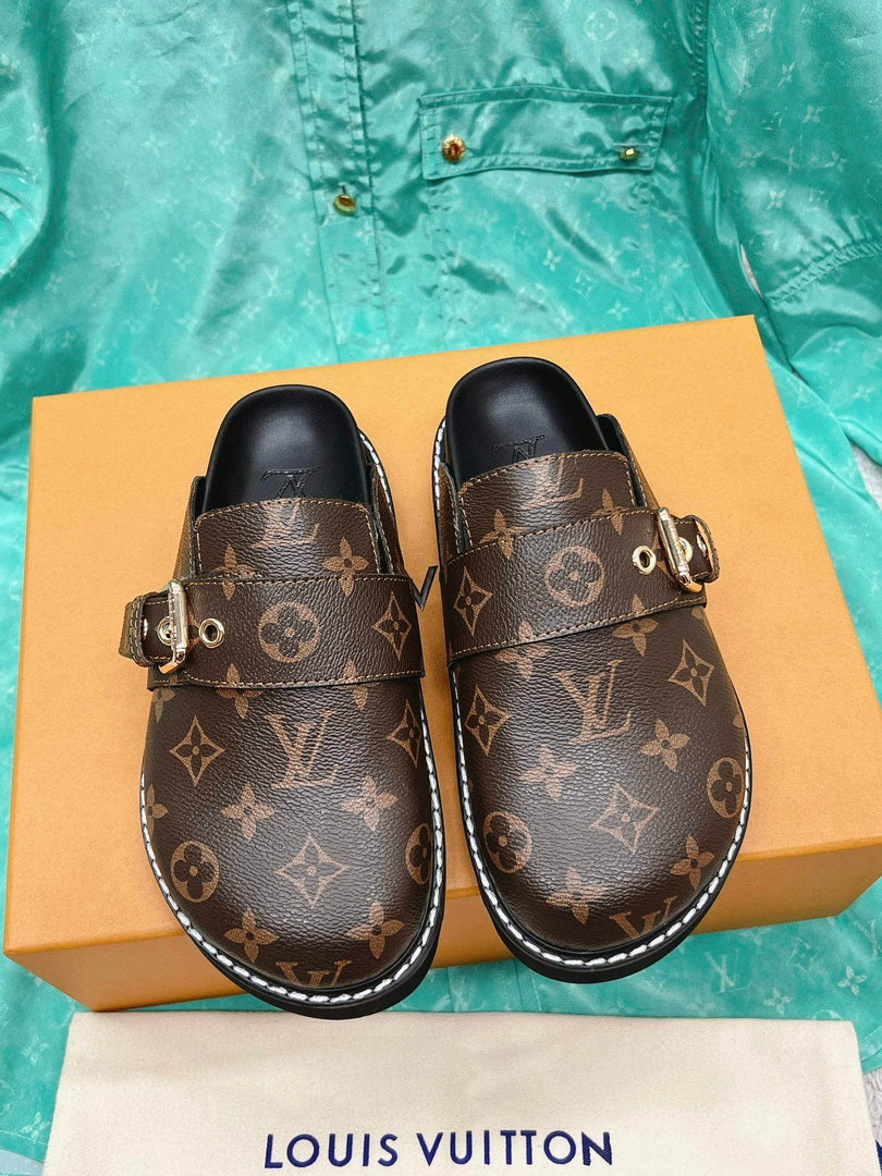LV 1AAW6Q Louis Vuitton LV Cosy Flat Comfort Clogs L99023 - 35 - View 1