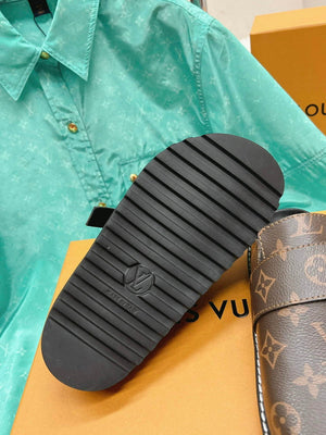 LV 1AAW6Q Louis Vuitton LV Cosy Flat Comfort Clogs L99023 - 35 - View 9