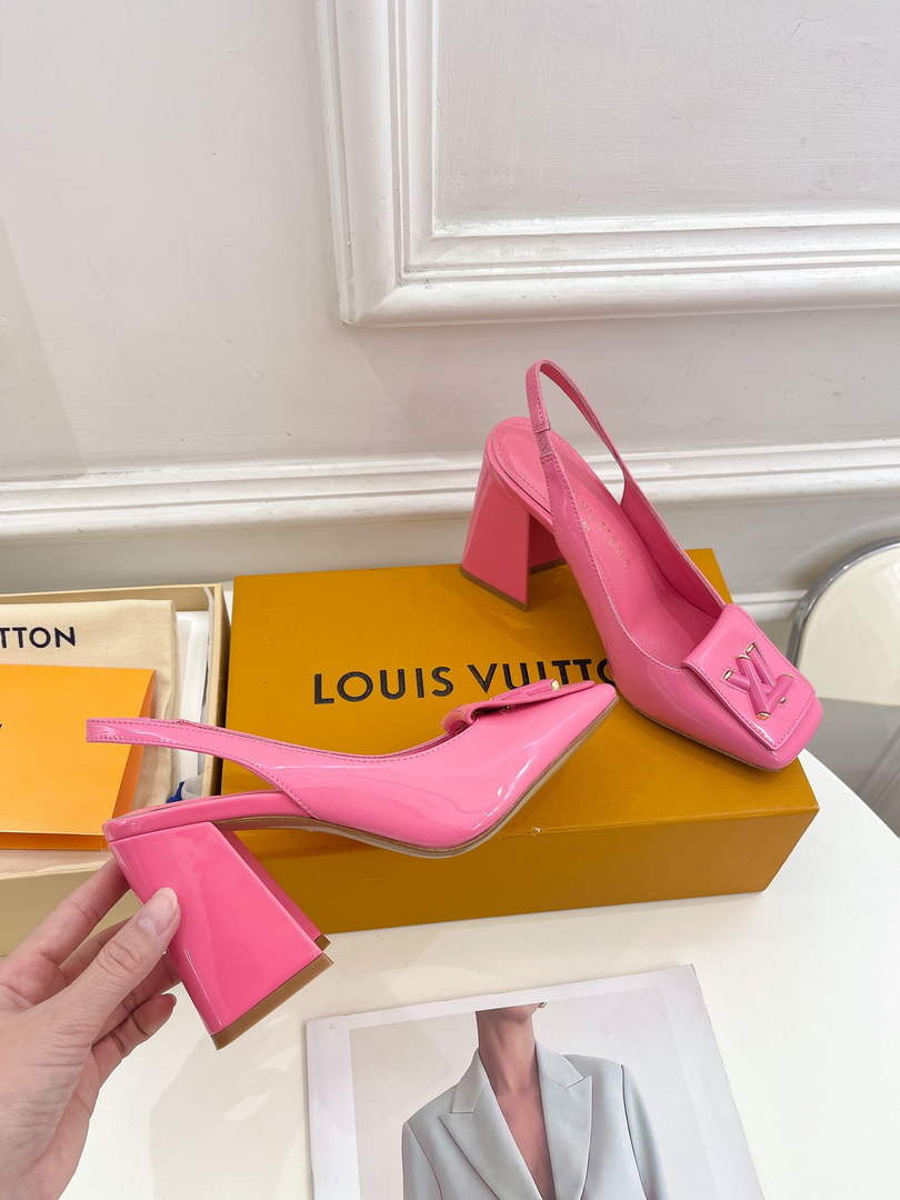 LV 1AB0BU Louis Vuitton Women's Shake Slingback Pump L68240