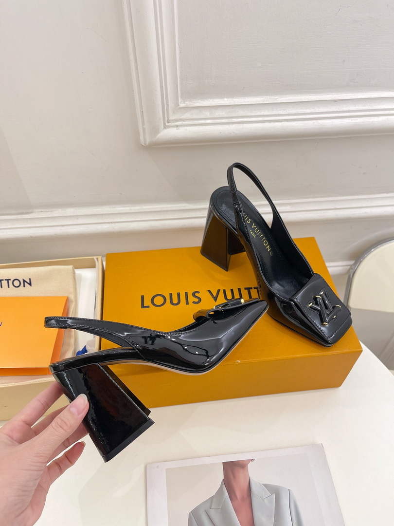 LV 1AB0BU Louis Vuitton Women's Shake Slingback Pump L68243