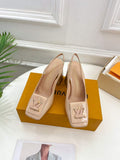 LV 1AB0BU Louis Vuitton Women's Shake Slingback Pump L68245