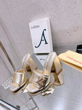 LV 1AB1JL Louis Vuitton Women's Shake Mules heel 9.5cm L68254