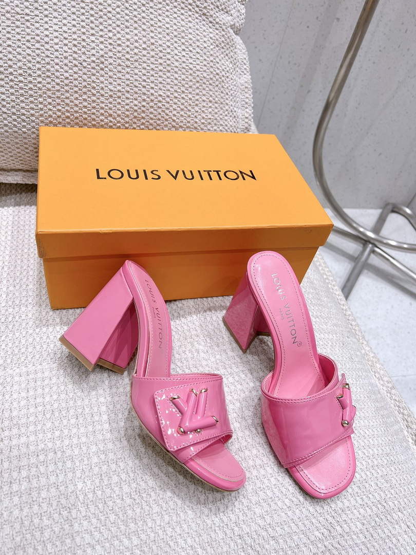 LV 1AB1JL Louis Vuitton Women's Shake Mules heel 9.5cm L68257
