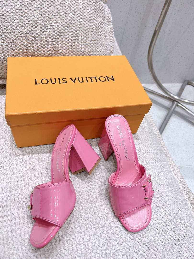 LV 1AB1JL Louis Vuitton Women's Shake Mules heel 9.5cm L68257