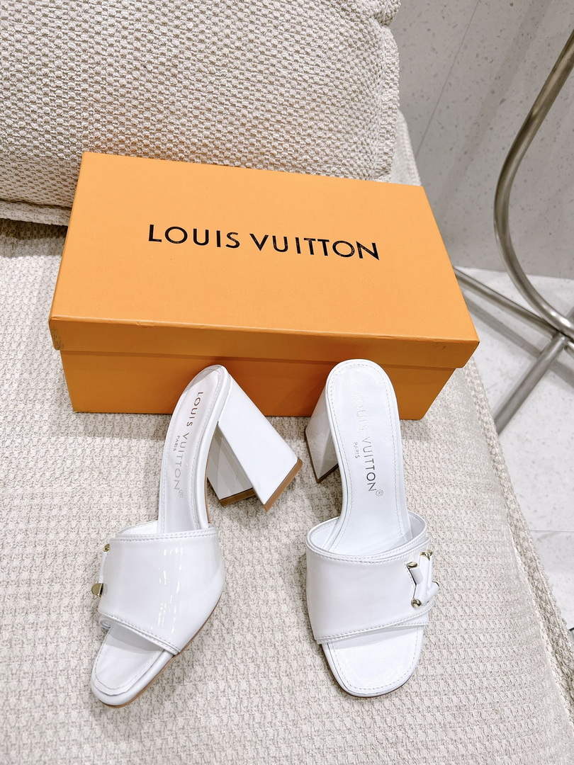 LV 1AB1JL Louis Vuitton Women's Shake Mules heel 9.5cm L68258