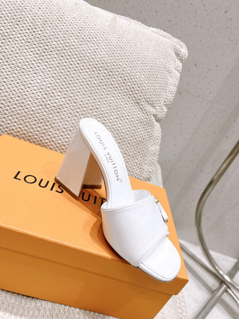LV 1AB1JL Louis Vuitton Women's Shake Mules heel 9.5cm L68258