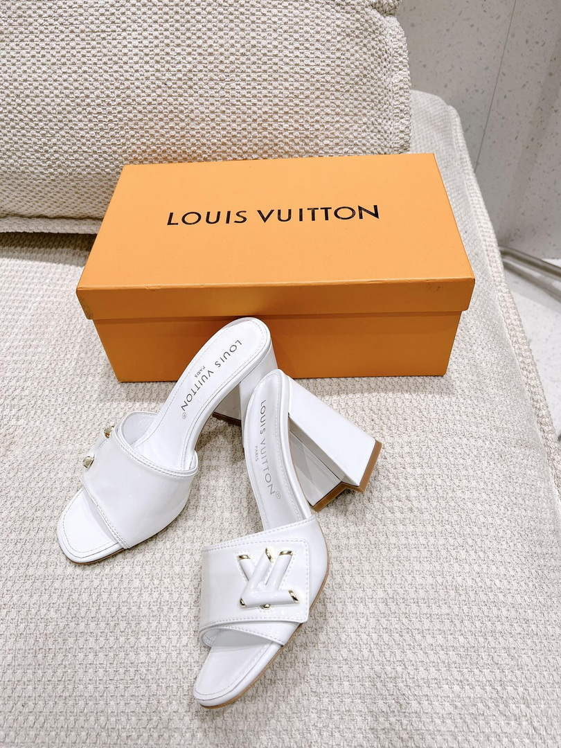 LV 1AB1JL Louis Vuitton Women's Shake Mules heel 9.5cm L68258