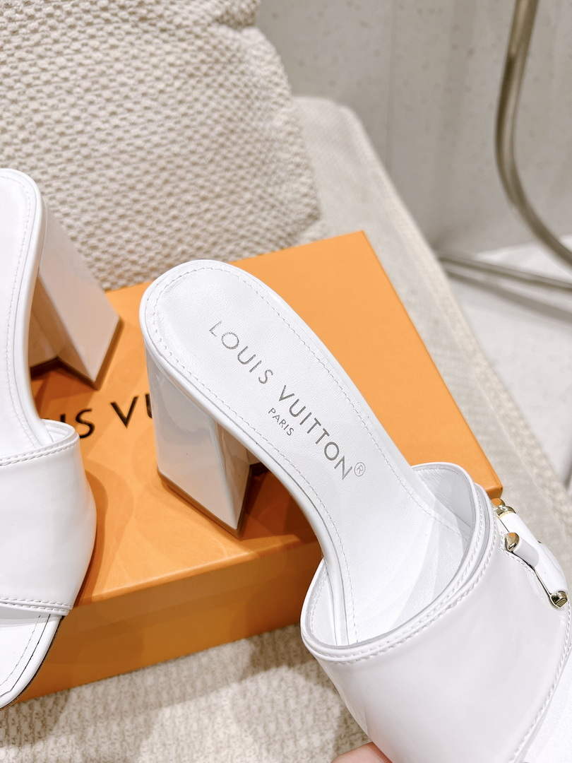 LV 1AB1JL Louis Vuitton Women's Shake Mules heel 9.5cm L68258