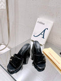 LV 1AB1JL Louis Vuitton Women's Shake Mules heel 9.5cm L68259