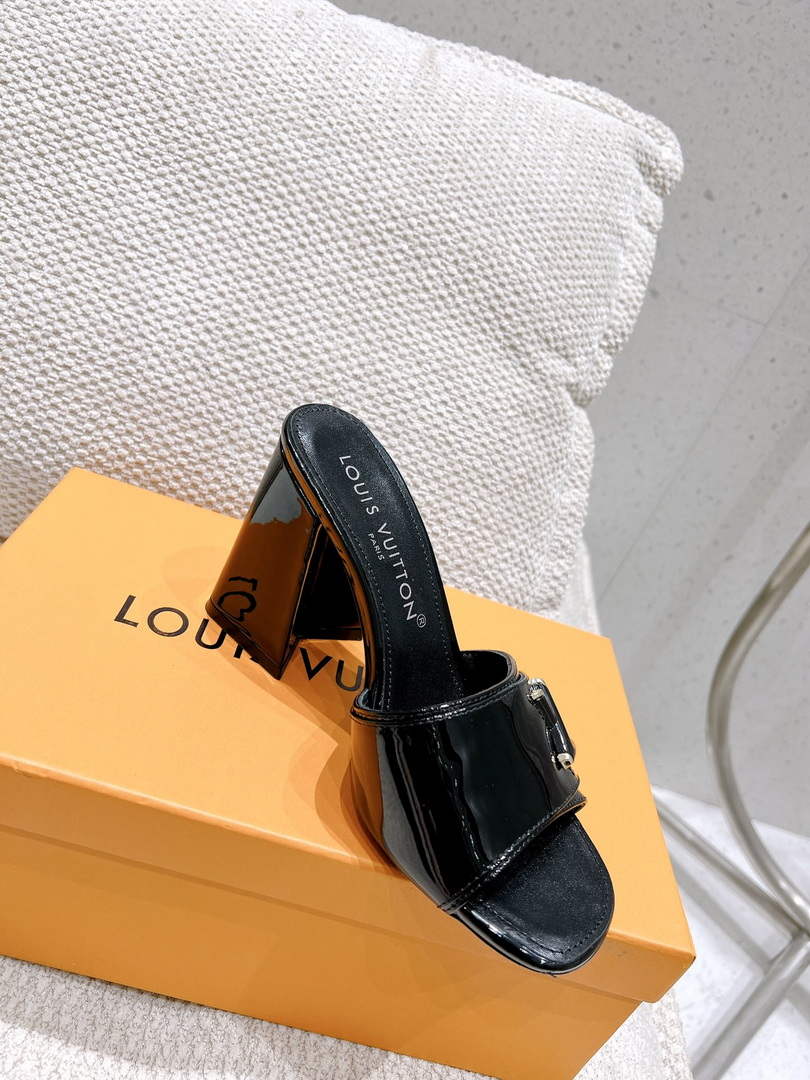LV 1AB1JL Louis Vuitton Women's Shake Mules heel 9.5cm L68259