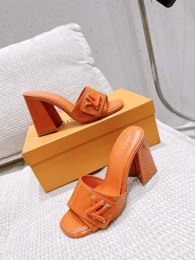 LV 1AB1JL Louis Vuitton Women's Shake Mules heel 9.5cm L68260