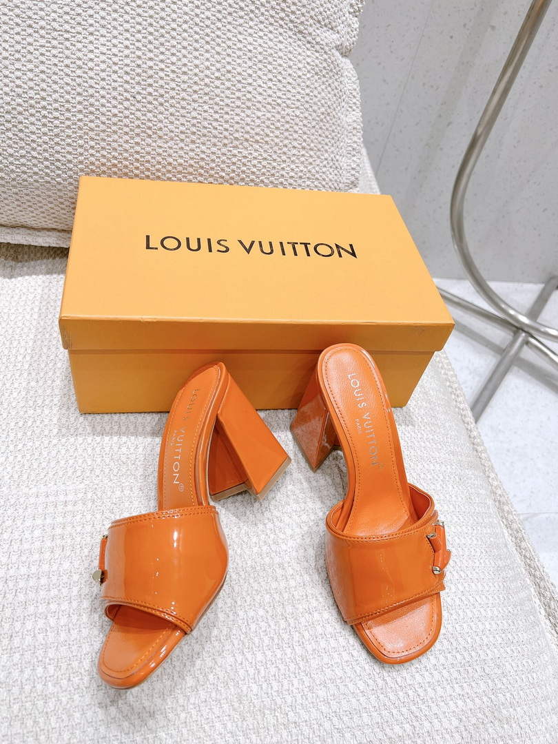LV 1AB1JL Louis Vuitton Women's Shake Mules heel 9.5cm L68260
