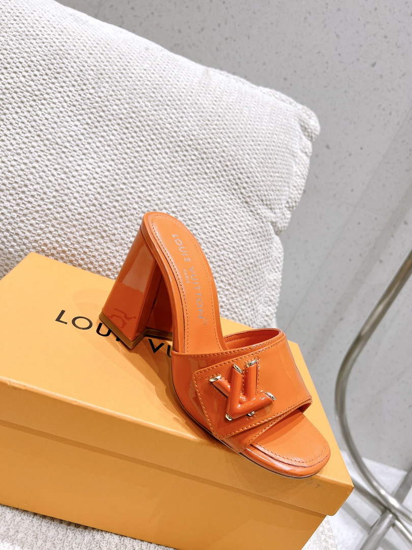 LV 1AB1JL Louis Vuitton Women's Shake Mules heel 9.5cm L68260