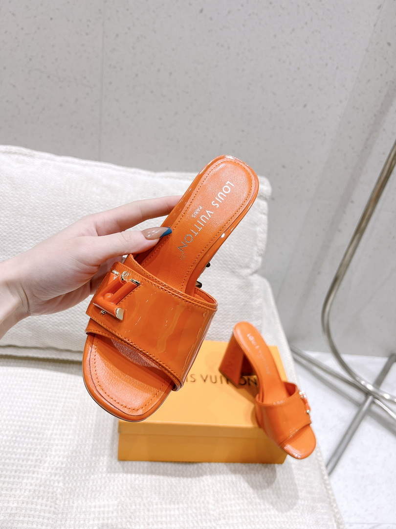 LV 1AB1JL Louis Vuitton Women's Shake Mules heel 9.5cm L68260
