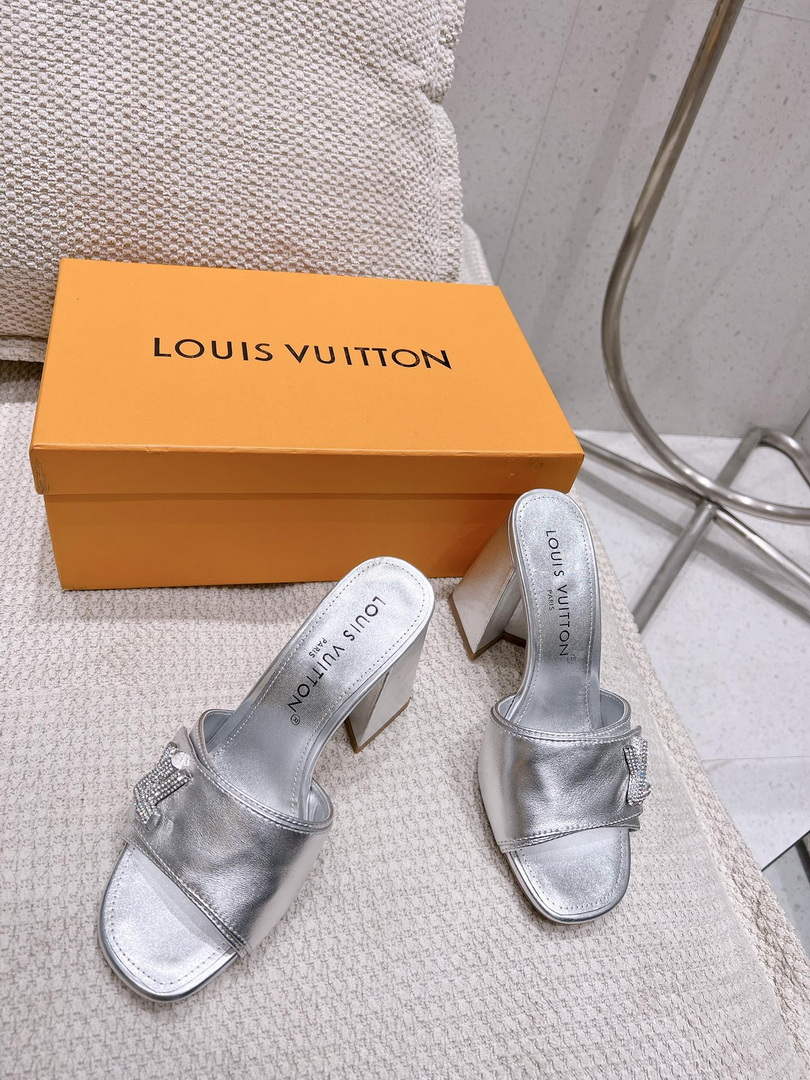 LV 1AB1JL Louis Vuitton Women's Shake Mules heel 9.5cm L68253