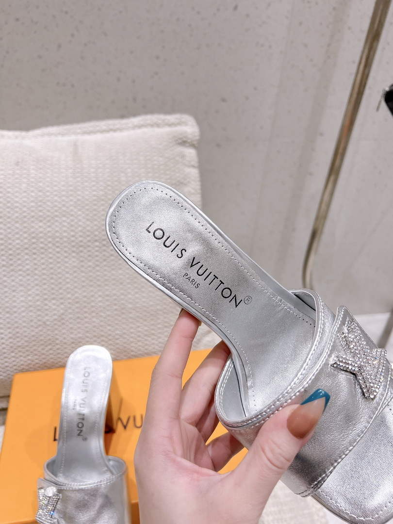 LV 1AB1JL Louis Vuitton Women's Shake Mules heel 9.5cm L68253