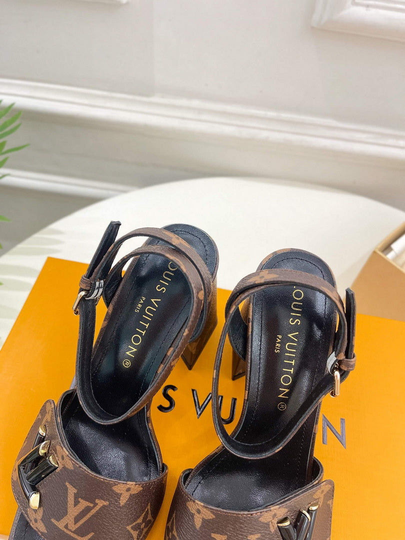 LV 1AB2MQ Louis Vuitton Shake Sandal heel 9.5cm L68301