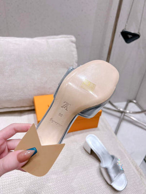 LV 1AB2OR Louis Vuitton Women's Shake Mules heel 5.5cm L68261 - 35 - View 9
