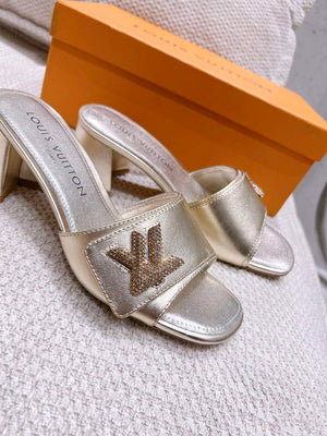 LV 1AB2OR Louis Vuitton Women's Shake Mules heel 5.5cm L68262 - 35 - View 3
