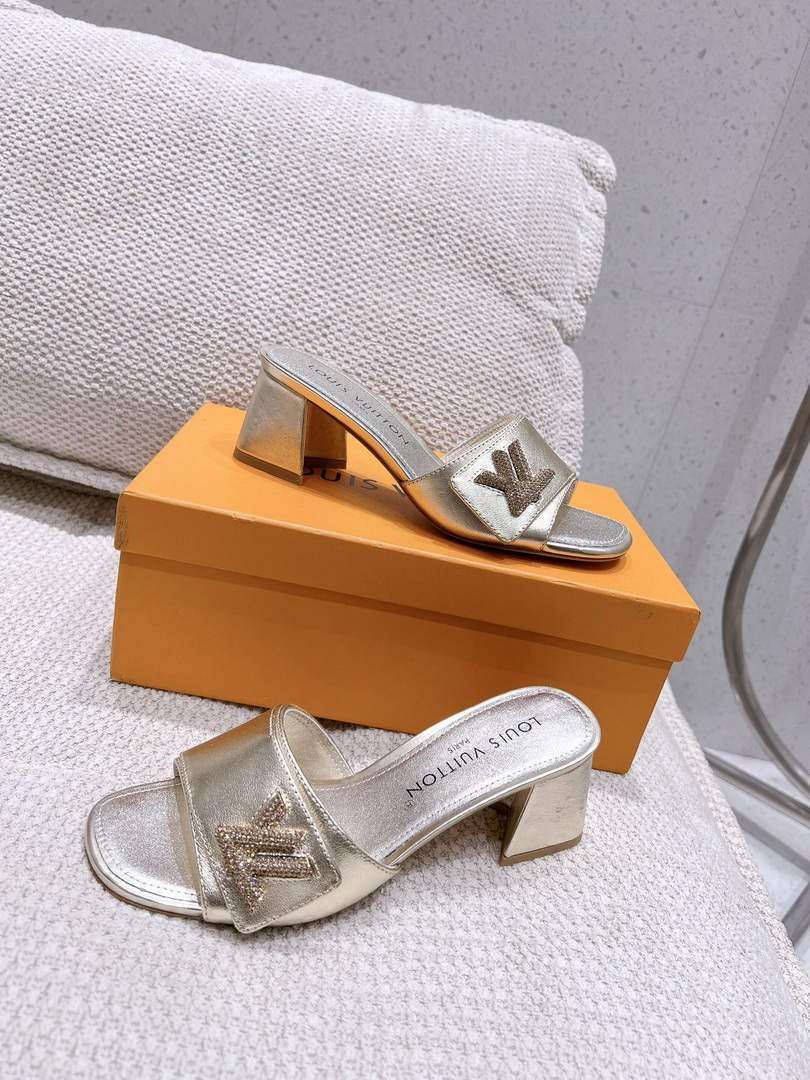 LV 1AB2OR Louis Vuitton Women's Shake Mules heel 5.5cm L68262 - 35 - View 5