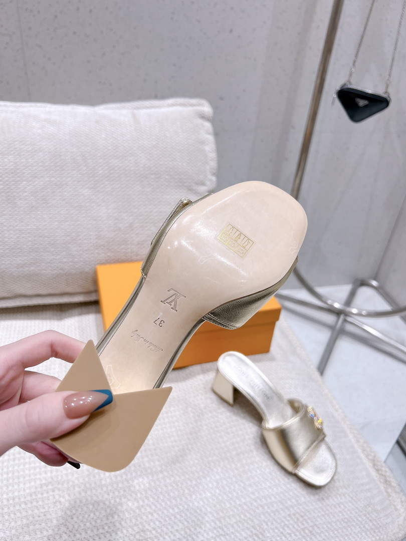 LV 1AB2OR Louis Vuitton Women's Shake Mules heel 5.5cm L68262 - 35 - View 9