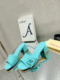 LV 1AB2OR Louis Vuitton Women's Shake Mules heel 5.5cm L68263