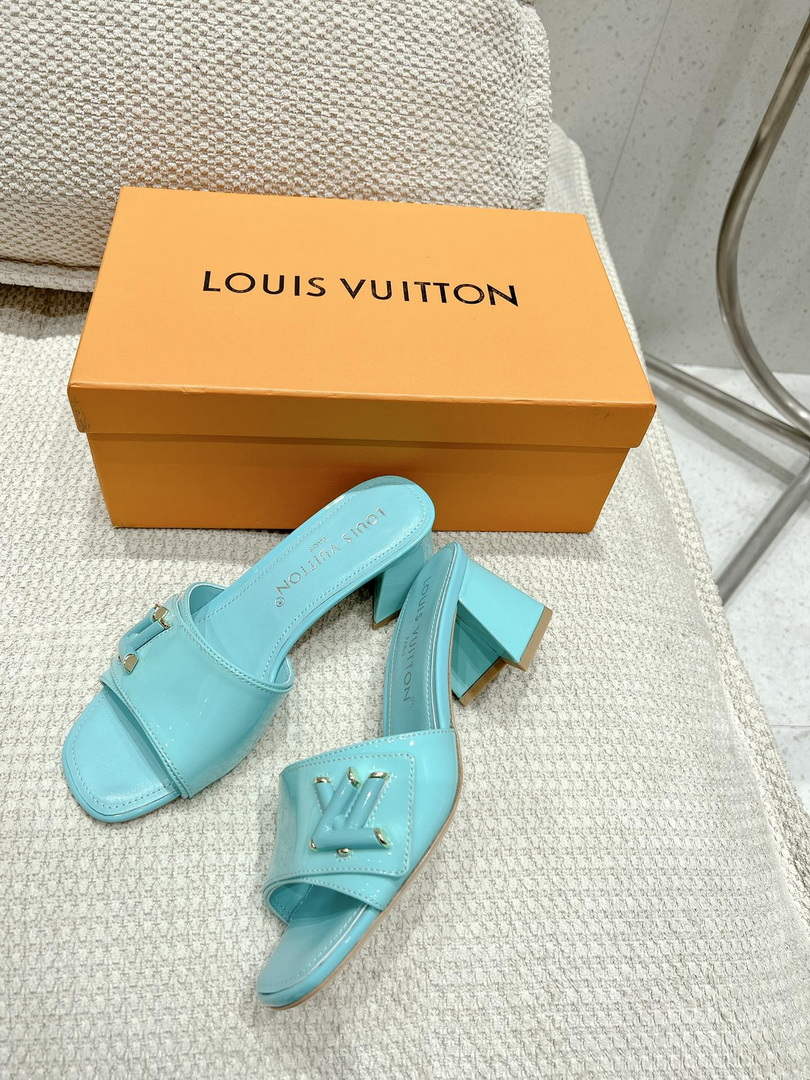 LV 1AB2OR Louis Vuitton Women's Shake Mules heel 5.5cm L68263